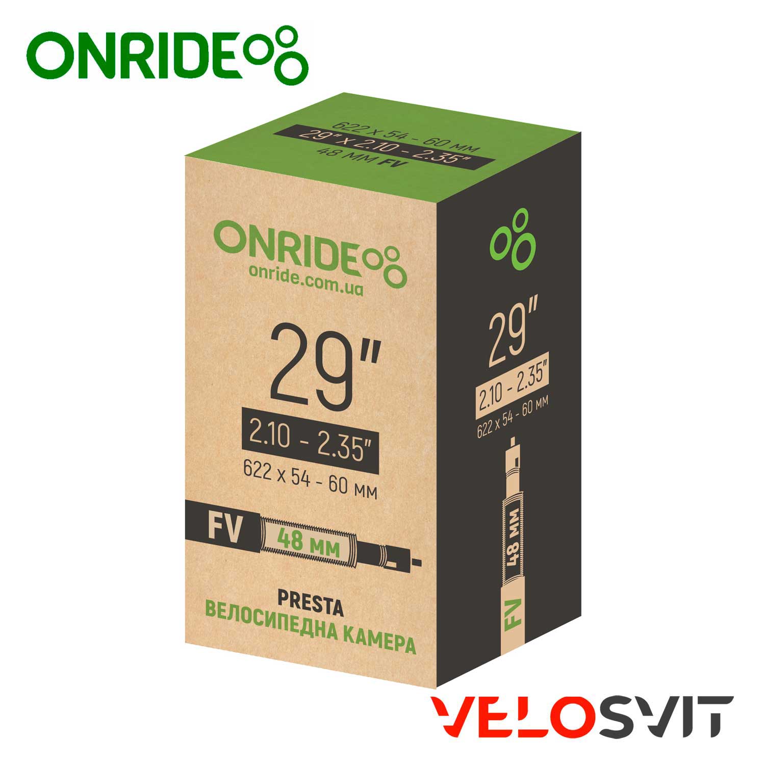 Камера ONRIDE 29"x2.10-2.35" FV 48