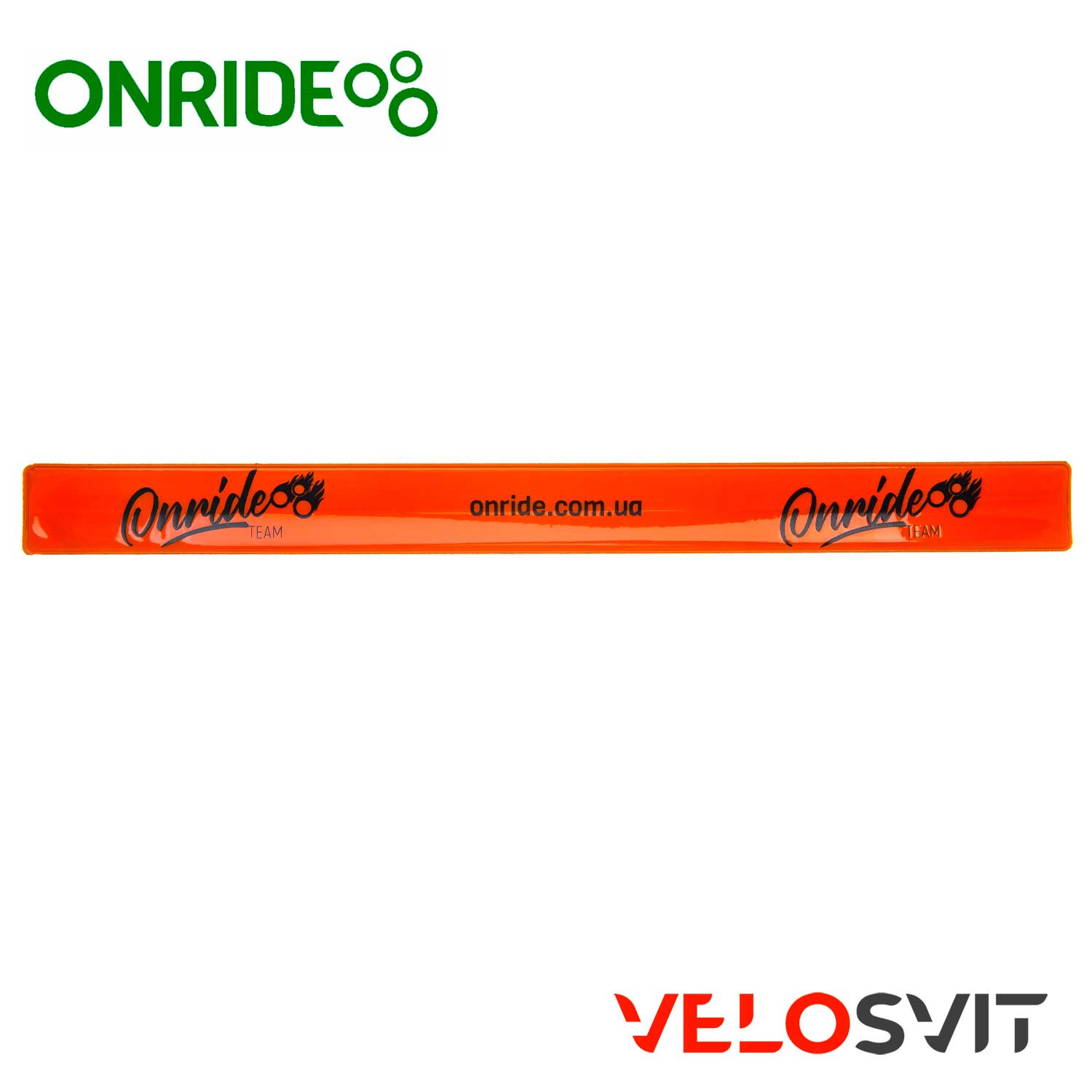 Світловідбиваюча смужка ONRIDE Тім 3х34см помаранчева