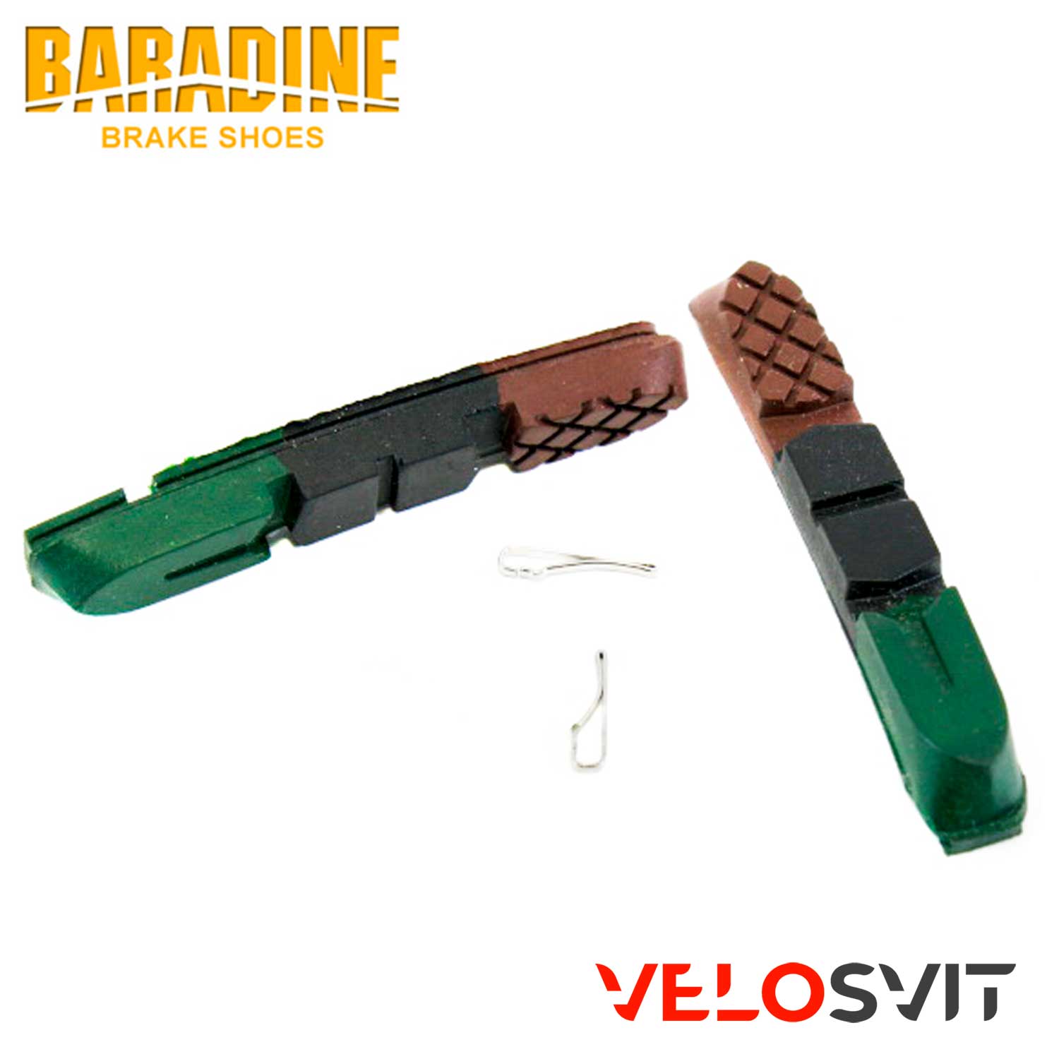Гальмівні накладки V-br Baradine (955VC) катриджні 3-x кольорові
