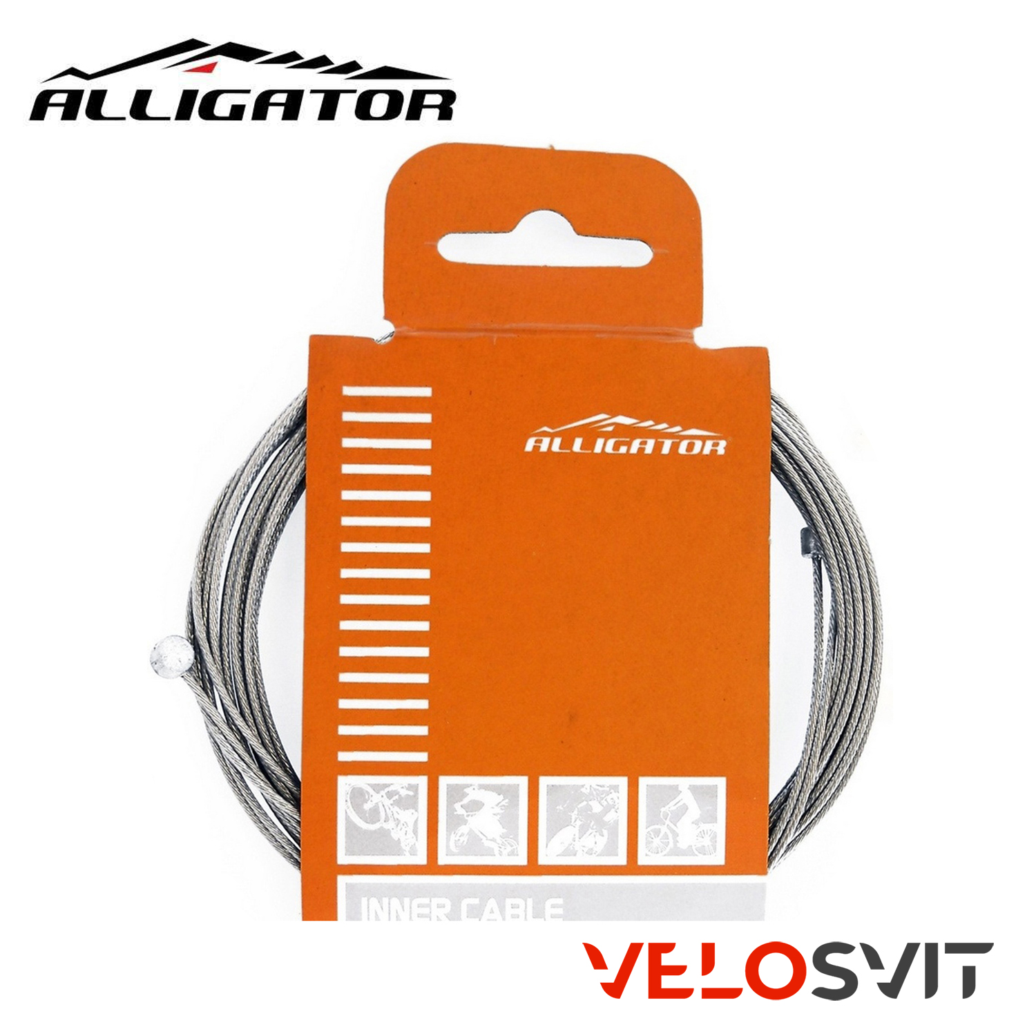 Тросик перемикання Alligator для Campangolo/Shimano/SRAM нержавіючий полірований