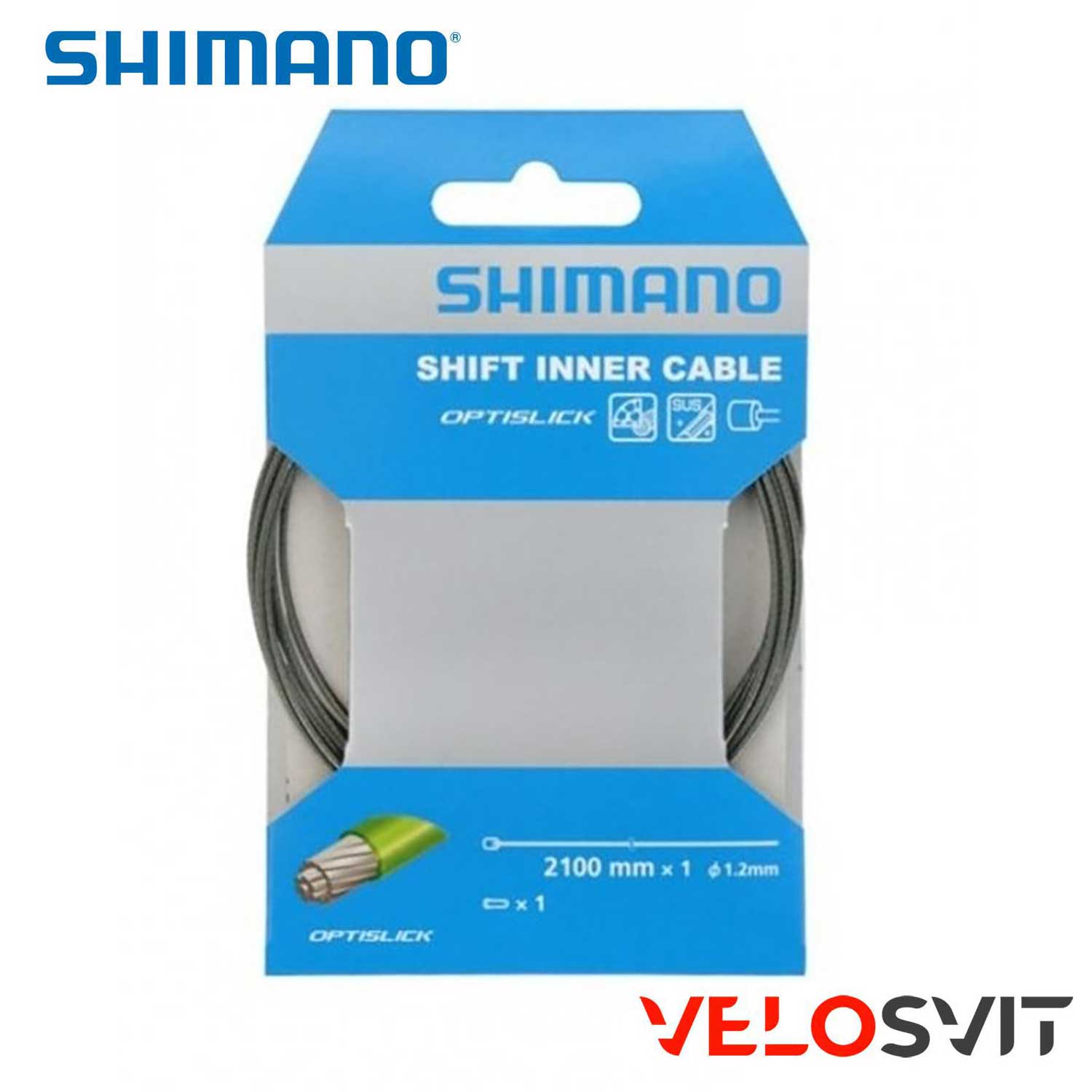 Трос перемикання SHIMANO  OPTISLICK 2100Х1.2мм