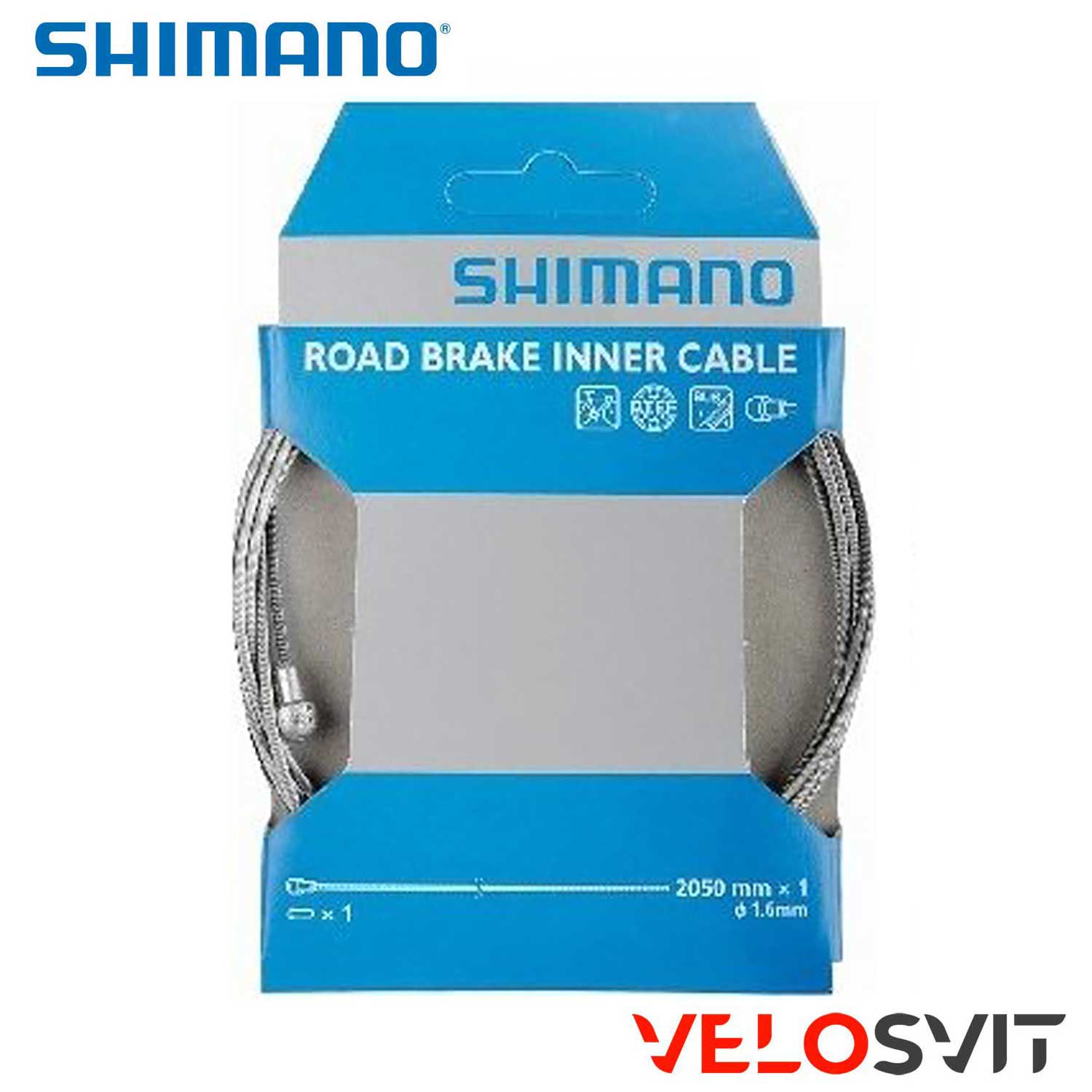 Трос гальмівний SHIMANO шосе 2050Х1.6мм