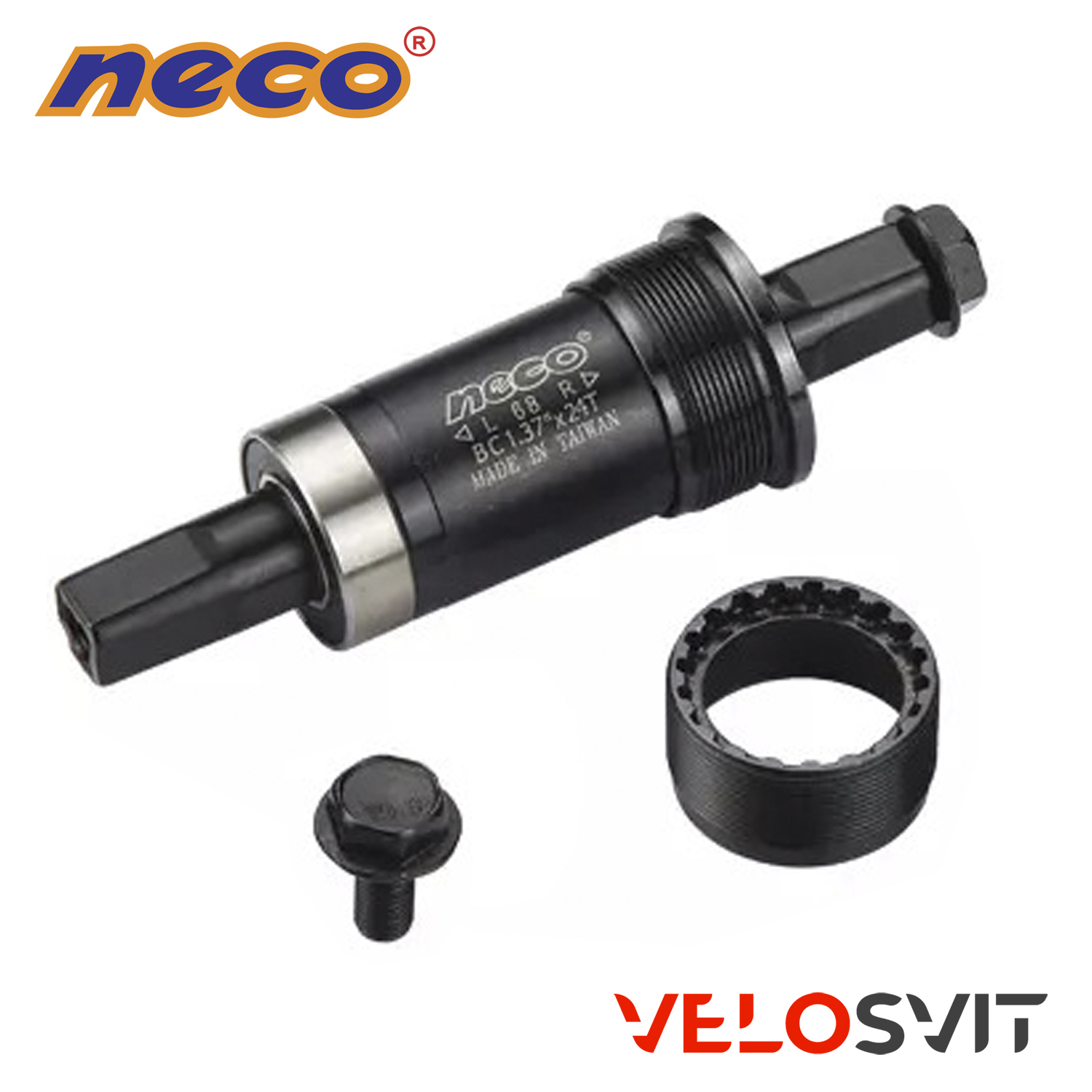Каретка NECO B910/113.5 BK