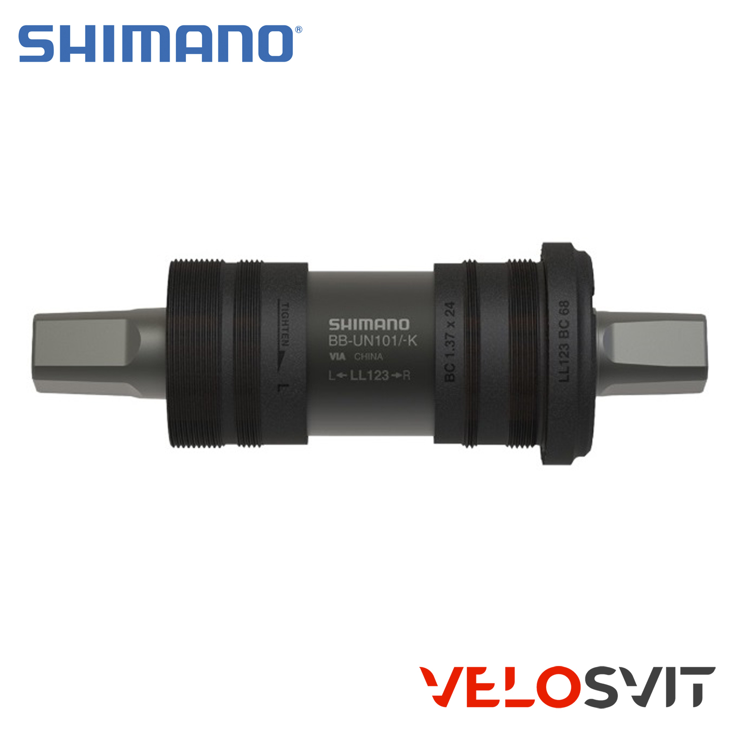 Каретка SHIMANO BB-UN101 BSA 68x122.5 (123 мм)
